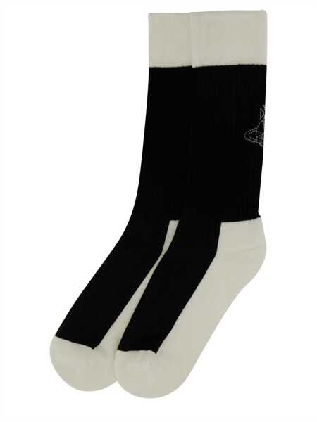 Sosete Vivienne Westwood Socks With Logo BLACK Femei (BM 18885157) 2