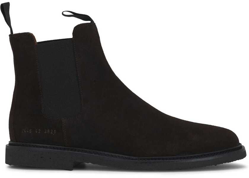 Ghete Common Projects Chelsea Boots In Waxed Suede BROWN Barbati (BM 18885316) 1