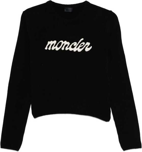 Pulovere Moncler Logo Sweater In Wool And Cashmere BLACK Femei (BM 18885370) 1