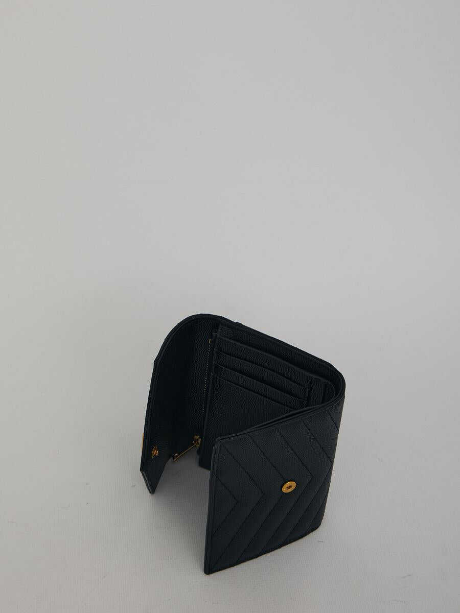 Portofele Saint Laurent Monogram Wallet Black Femei (BM 18886560) 4