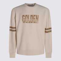 Pulovere Golden Goose Beige Cotton Sweatshirt Barbati