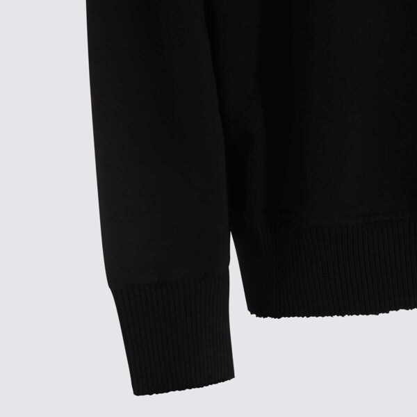 Pulovere Thom / Krom Thom Krom Black Cotton Sweatshirt Black Barbati (BM 18889008) 3