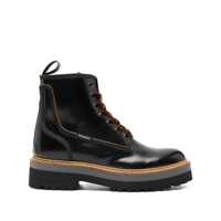 Bocanci Woolrich Leather Lace Up Boots Femei