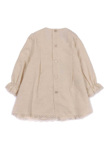 Rochii Paz Rodriguez WOVEN NEWBORN DRESS ALEGRIA Beige Fete (BM 18889956) 2
