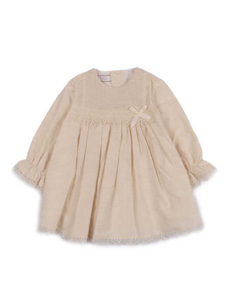 Rochii Paz Rodriguez WOVEN NEWBORN DRESS ALEGRIA Beige Fete (BM 18889956) 1