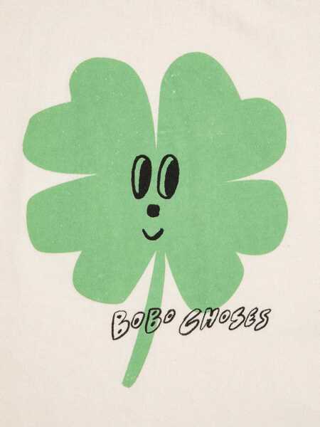 Tricouri Bobo Choses Lucky Clover T-shirt White Baieti (BM 18890046) 3