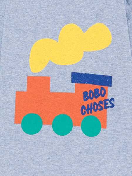 Tricouri Bobo Choses Bobo Choo Choo T-shirt Light Blue Baieti (BM 18890085) 3