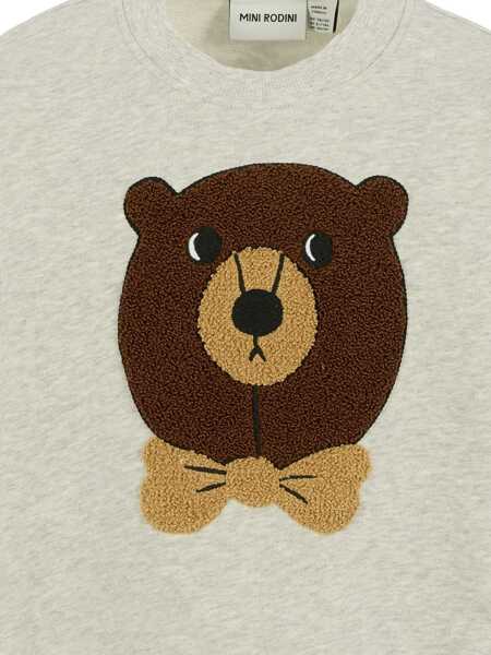 Bluze de trening MINI RODINI Bear chenille sweatshirt Gray Fete (BM 18890133) 3