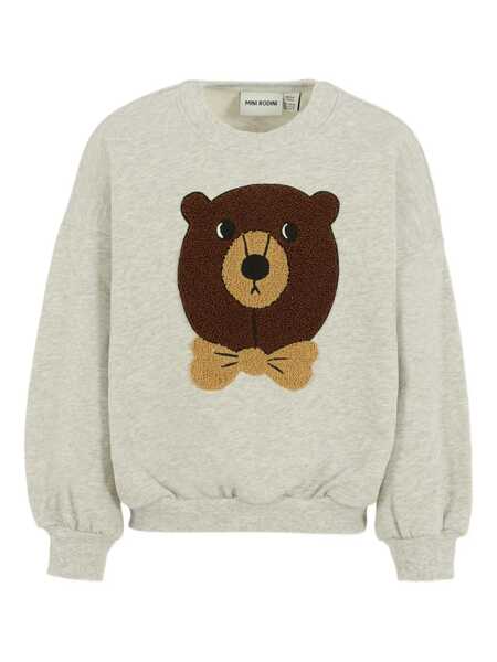 Bluze de trening MINI RODINI Bear chenille sweatshirt Gray Fete (BM 18890133) 1