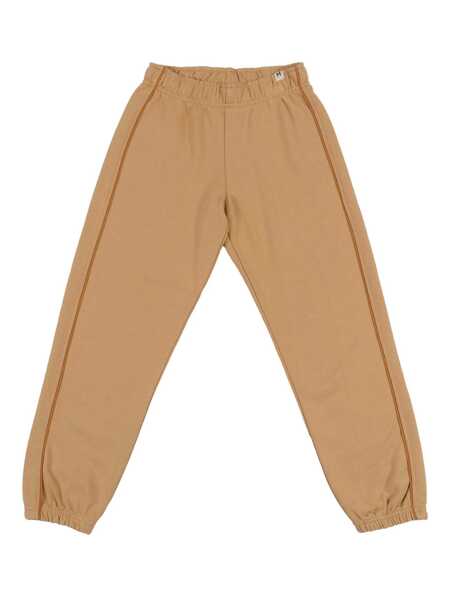 Pantaloni de trening MINI RODINI Plain piping sweatpants Beige Fete (BM 18890223) 1