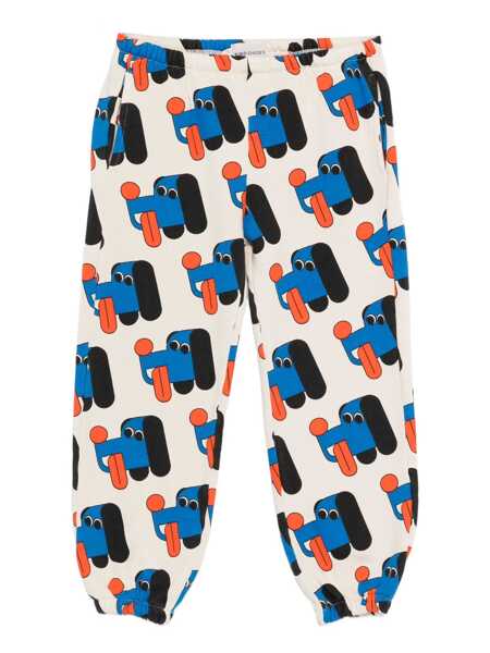 Pantaloni de trening Bobo Choses Doggy Mate all over joggings White Baieti (BM 18890226) 1
