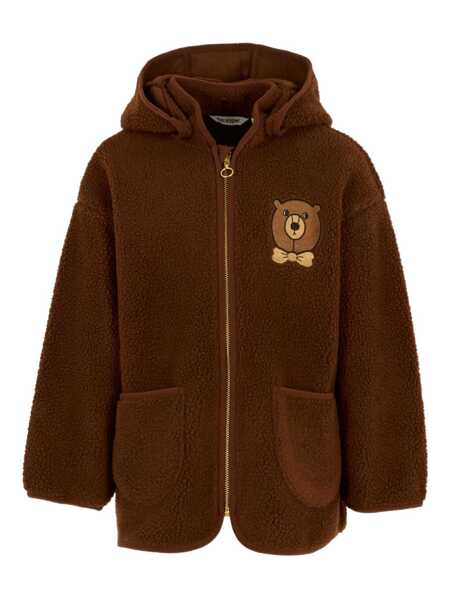 Jachete MINI RODINI Bear emb pile jacket Brown Baieti (BM 18890232) 1