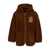MINI RODINI Bear emb pile jacket Brown