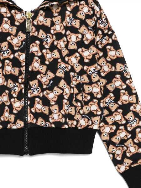 Bluze de trening Moschino ZIPPED HOODIE Black   Fete (BM 18890337) 3