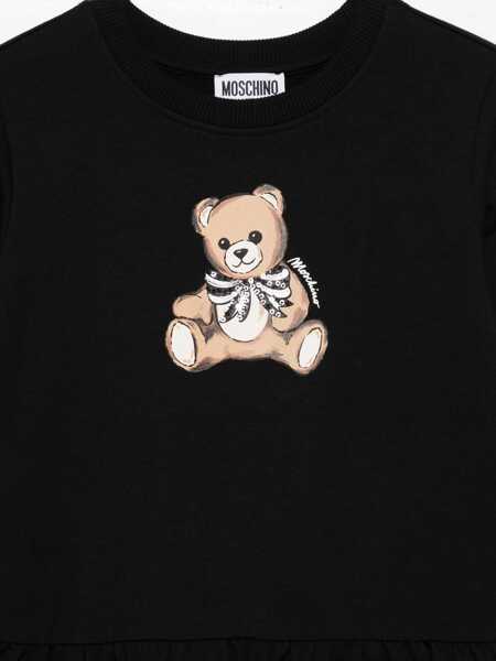 Rochii Moschino LONG SLEEVED DRESS Black   Fete (BM 18890352) 3