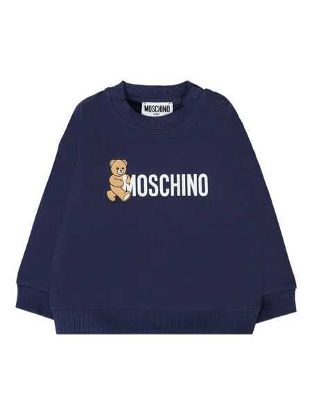 Pulovere Moschino CREWNECK SWEATER Blue Fete (BM 18890409) 1