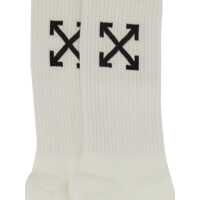Sosete Dama - Sosete Off-White Medium Socks With Arrow Pattern WHITE Femei (BM 18890488) - B-mall.ro