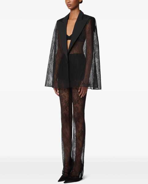Bluze Nina Ricci Blazer-Inspired Lace Cape BLACK Femei (BM 18890527) 3