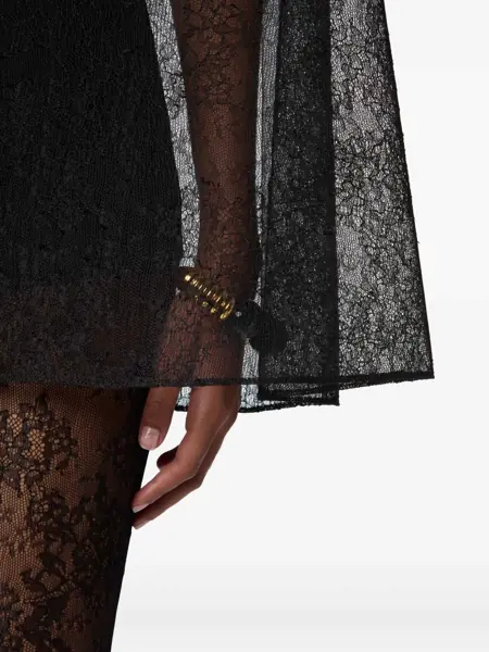 Bluze Nina Ricci Blazer-Inspired Lace Cape BLACK Femei (BM 18890527) 5