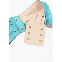 Accesorii Elisabetta Franchi Dama - Curele Elisabetta Franchi Glittery Leather Sash Belt Blue Femei (BM 18890587) - B-mall.ro