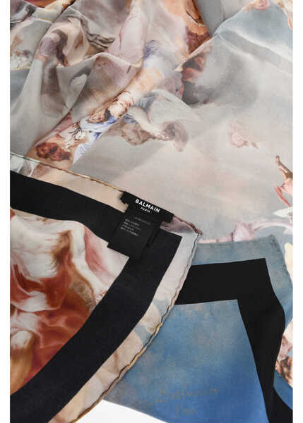 Esarfe Balmain Patterned Silk Foulard Multicolor Femei (BM 18890638) 2