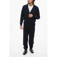 Pulovere Maison Margiela pentru Barbati - Cardigane Maison Margiela Mm4 V-Neck Cashmere Cardigan Midnight Blue Barbati (BM 18890680) - B-mall.ro