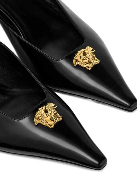 Pantofi cu toc Versace La Medusa slingback Pumps BLACK VERSACE GOLD Femei (BM 18890767) 3