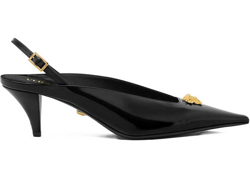 Pantofi cu toc Versace La Medusa slingback Pumps BLACK VERSACE GOLD Femei (BM 18890767) 1