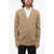 Maison Margiela Mm10 V-Neck Wool Cardigan Brown