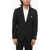 Versace Virgin Wool 2-Button Blazer With Golden Medusa Detail Black