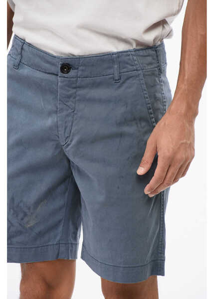 Pantaloni scurti VILEBREQUIN Cotton Gabardine Chino Shorts Blue Barbati (BM 18890830) 3