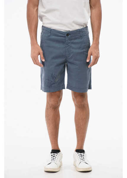 Pantaloni scurti VILEBREQUIN Cotton Gabardine Chino Shorts Blue Barbati (BM 18890830) 1