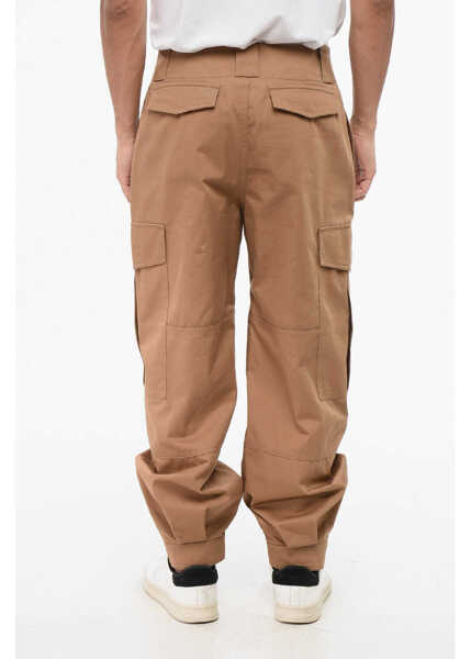 Pantaloni casual Alexander McQueen Low-Waisted Cargo Pants With Ankle Buttons Brown Barbati (BM 18890833) 2