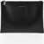 Alexander McQueen Textured Leather Pouch With Double Zip Black
