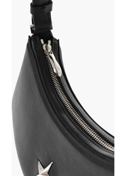 Genti de mana MUGLER Leather Zenith Hobo Bag With Frontal Logo Black Femei (BM 18890869) 4