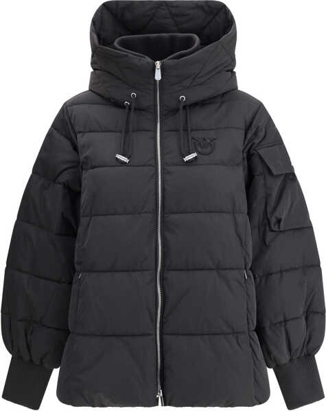 Geci de iarna Pinko Logo Down Jacket NERO LIMOUSINE Femei (BM 18891022) 1