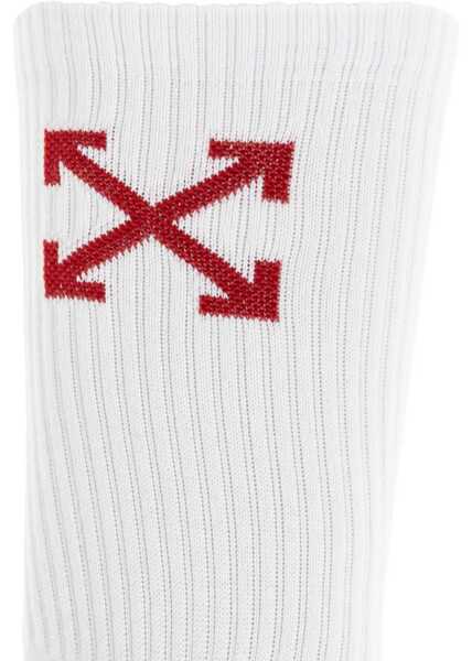 Sosete Off-White Medium Socks With Arrow Pattern WHITE Barbati (BM 18891205) 3