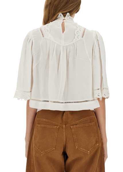 Bluze Isabel Marant Top Frany WHITE Femei (BM 18891238) 3