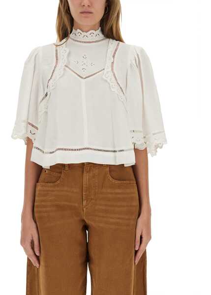 Bluze Isabel Marant Top Frany WHITE Femei (BM 18891238) 1
