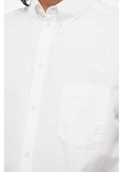 Camasi casual Balenciaga Back Printed Button-Down Collar Shirt White Barbati (BM 18891484) 3