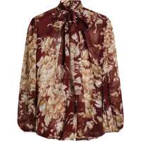 Camasi casual Silk chiffon floral Shirt Femei