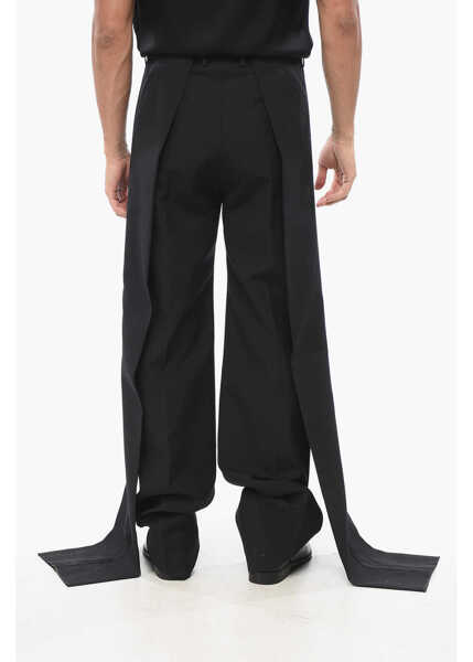 Pantaloni eleganti Balenciaga Wool Tuxedo Pants With Pleats Black Barbati (BM 18891802) 2