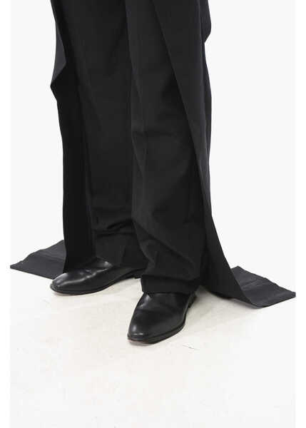 Pantaloni eleganti Balenciaga Wool Tuxedo Pants With Pleats Black Barbati (BM 18891802) 3