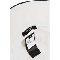 Caciuli Balmain pentru Barbati - Caciuli Balmain Solid Color B-Army Bucket Hat With Printed Logo White Barbati (BM 18891811) - B-mall.ro