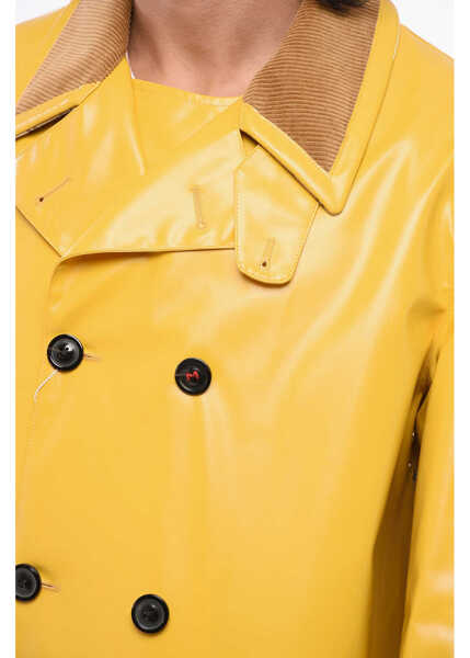 Trenciuri Maison Margiela Mm14 Waterproof Trench With Velvet Collar Yellow Barbati (BM 18891817) 3
