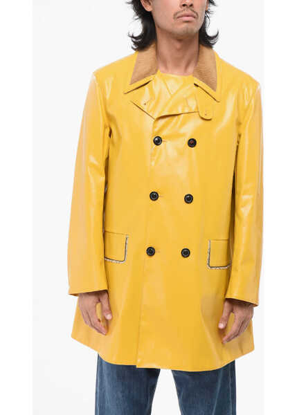 Trenciuri Maison Margiela Mm14 Waterproof Trench With Velvet Collar Yellow Barbati (BM 18891817) 1