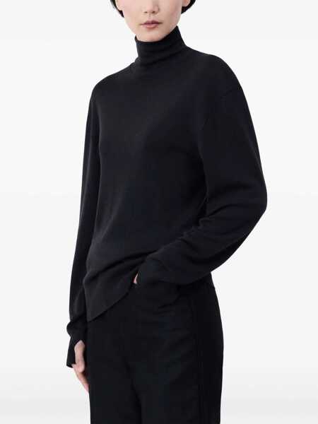 Pulovere LEMAIRE Turtleneck Wool Sweater Black Barbati (BM 18891829) 4