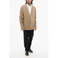 Pulovere Maison Margiela pentru Barbati - Cardigane Maison Margiela Mm10 V-Neck Wool Cardigan Brown Barbati (BM 18891832) - B-mall.ro