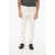 Gucci Solid Color Jeans With Golden Buttons And Frayed Hem 19Cm White