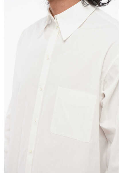 Camasi casual QUIRA Cotton Popline Shirt With Breast Pocket White Femei (BM 18891856) 3